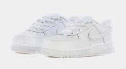 Nike Air Force 1 LE Infant Toddler Lifestyle Shoe (White/White) -Nike f0ade426d383f45715a841224ec3208c