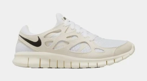 Nike Free Run 2 Womens Running Shoes (White/Beige) -Nike f292f85bbb4b3f0dc8268aa9484608a4