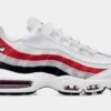 Nike Air Max 95 Essential Mens Running Shoes (White/Red) -Nike f3f7e6e46091c527cb188856f5294997