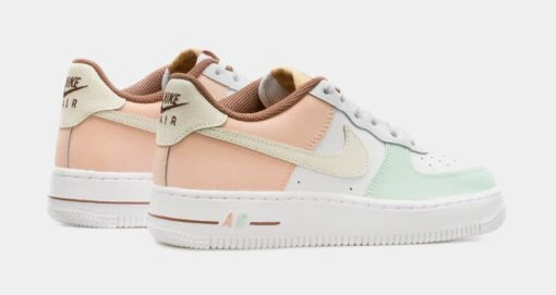 Nike Air Force 1 LV8 Grade School Lifestyle Shoes (White/Pink) -Nike f472d012796d29720a23e67cb713f3e4