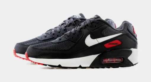 Nike Air Max 90 Grade School Lifestyle Shoe (Black/Red) -Nike f47e8ad797ccf42337158f7a12a2097c b77c71aa d724 43b1 9921 6e2c25d22cd4