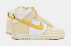 Nike Dunk High Pure Vanilla Womens Lifestyle Shoes (White/Yellow) -Nike f58e261ddc6937347fc127840e96014e