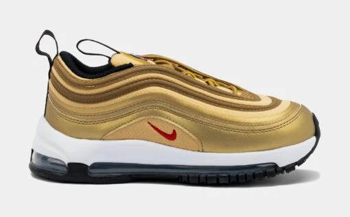 Nike Air Max 97 Gold Bullet Preschool Lifestyle Shoes (Metallic Gold/Black) -Nike f6f61f5be6e0168e98647dc4ccd434bc