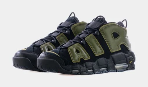 Nike Air More Uptempo Rough Green Mens Basketball Shoes (Black/Green) -Nike f81b91fa349b8de1404cccfc420e674d