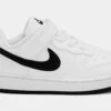 Nike Court Borough Low Recraft Infant Toddler Basketball Shoes (White/Black) -Nike fc15416761cb1ab4ee74d348bc6b1701