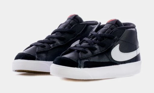 Nike Blazer Mid '77 Black White Infant Toddler Lifestyle Shoes (Black) -Nike fcd6007ba87e6b5b42d8577e89a179b9 486ad778 c82c 4d1f 8e80 0fddc4857251