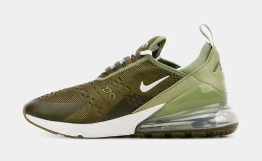 Nike Air Max 270 Medium Olive Mens Running Shoes (Green) -Nike fe8d9c9c5c8eb2499bd3d97027359bf9