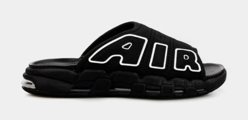 Nike Air More Uptempo Slide Mens Slides (Black) -Nike ff146dddeb7a2d9e7005c70aa3802e1a